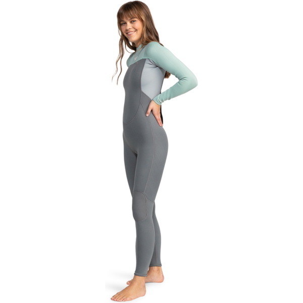 2025 Roxy Dames Prologue 3/2mm Rug Ritssluiting Wetsuit ERJW103166 - Ice Green